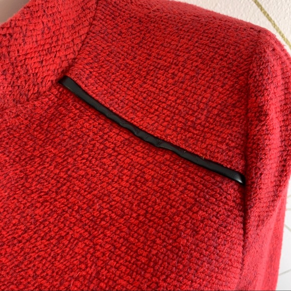 Stradivarius Women’s Faux Leather Accent Overcoat - Picture 7 of 11